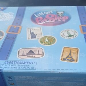 Littlest Pet Shop Sticker Box with Blue and Purple Accents